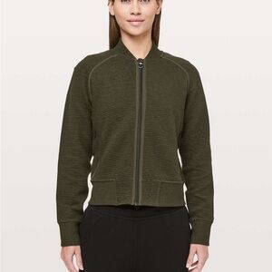 Lululemon On Repeat Bomber - Dark Olive SZ 2